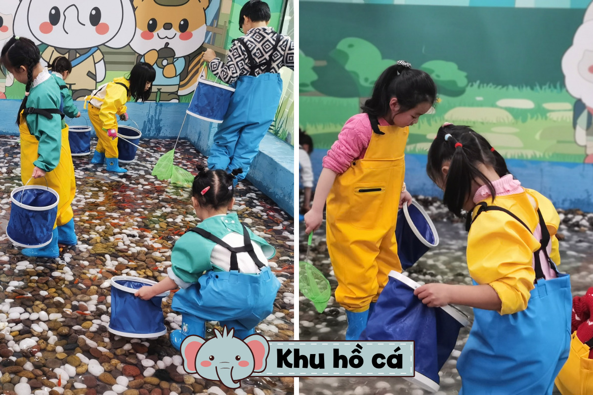 Vườn thú chú voi con - khu hồ cá