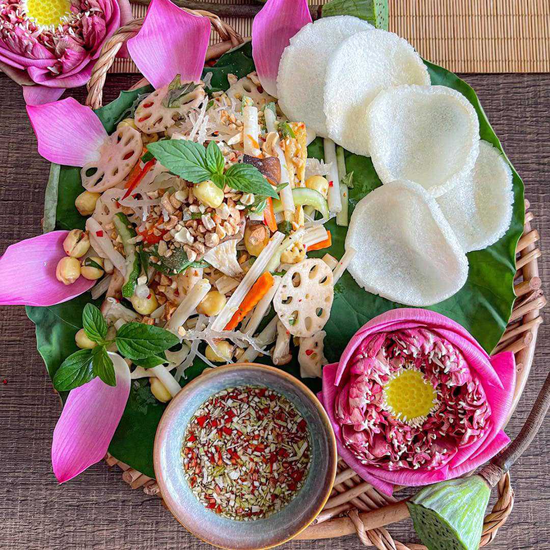 Gỏi Ngó Sen Chay - Món Ăn Thanh Đạm Từ Thiên Nhiên