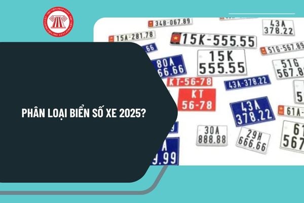 Phân loại biển số xe 2025? Quy định về biển số xe 2025 thế nào? Điều