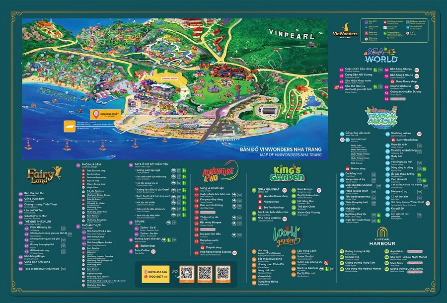 Bản đồ VinWonders Nha Trang